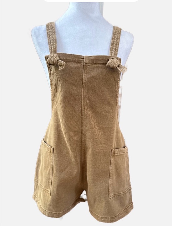 Zenana Outfitters Pants - Zenana Outfitters Camel Tan relaxed fit Overalls